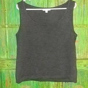 St. John Knit Shell - Charcoal Color - Size Large